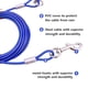 thumbnail image 5 of Cable de amarre para perros con ganchos de metal duraderos para, 5 of 8