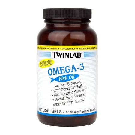 Twinlab omega-3 fish oil, 100ct