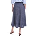 thumbnail image 2 of Vince Camuto womens  Linen-Blend Midi Skirt, m, Blue, 2 of 3