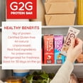thumbnail image 3 of Protein Bar G2G, paquete variado de 8 sabores, alto contenido de proteínas, sin gluten, 3 of 9