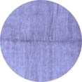 thumbnail image 1 of Ahgly Company Indoor Round Abstract Blue Modern Area Rugs, 8' Round, 1 of 4