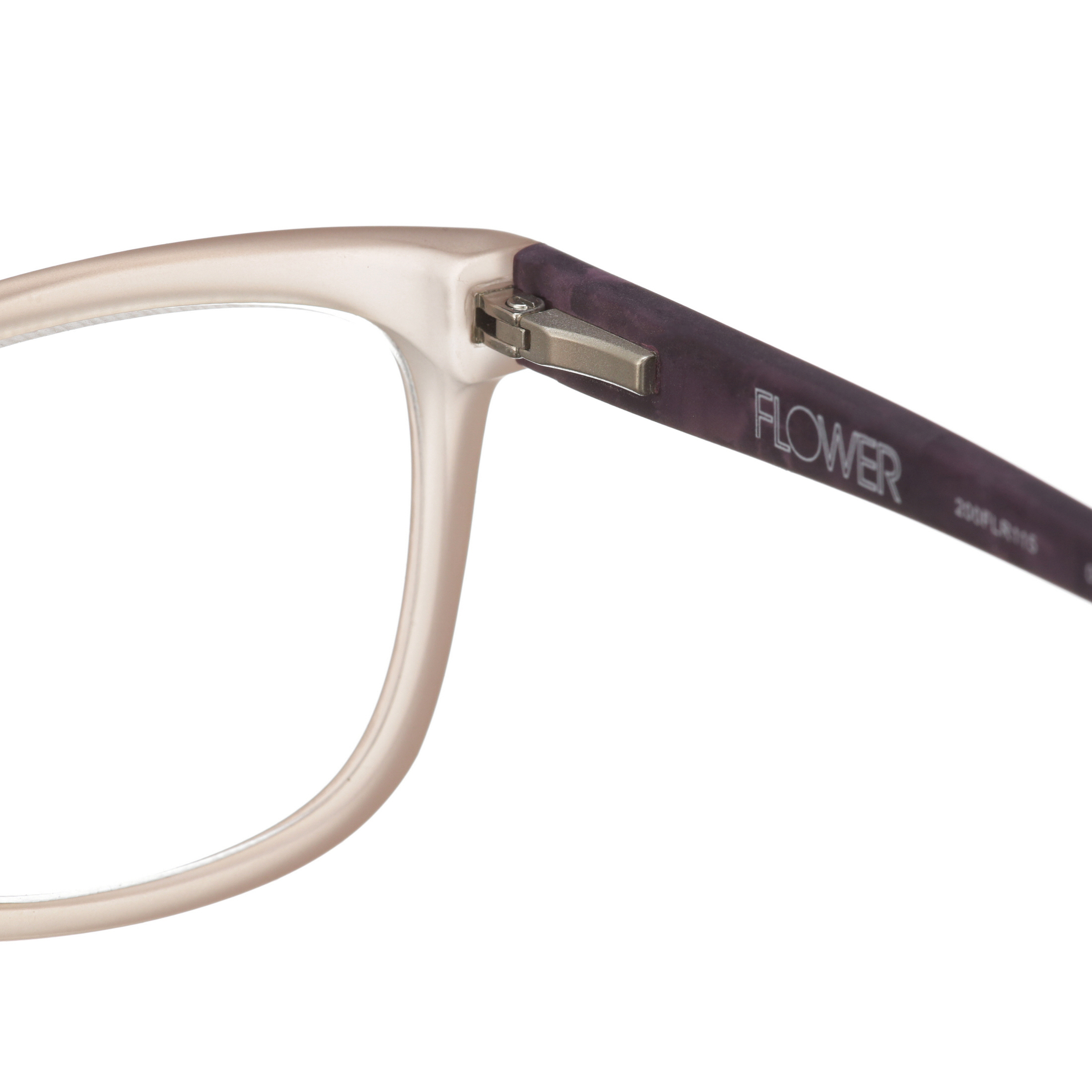 Flower by Drew Barrymore Frankie Clear/Plum 2.0 Reading Glasses