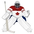 thumbnail image 2 of Team Canada Hockey Goalie Wall Decal Mural by Wallmonkeys Vinyl Peel and Stick Graphic for Girls (24 in H x 24 in W), 2 of 4