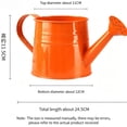 thumbnail image 6 of White Metal Watering Can Outdoor, White Watering Can, 1 Gallon Vintage Tin Sprinkler Kettle with Long Spout, Gardening Irrigation Tool for Indoor Plants Flowers, 6 of 7