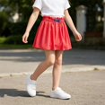 thumbnail image 5 of Loopsun Toddler Girls Casual Skirts 5 to 10 Years Solid Summer Ruffled Elastic Waist Daily Skirts, 5 of 5