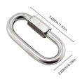 thumbnail image 2 of Raindrops 2Pcs Buckle Chain Connection Silver Stainless Steel Ring Durable for Swing Or Rope Connection, 2 of 8