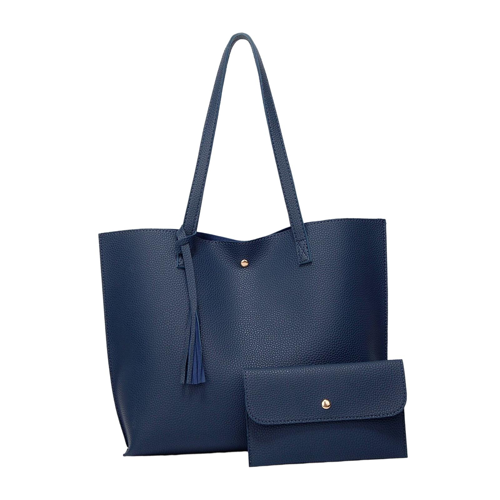 Blue tote purse hot sale