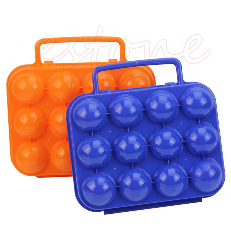Portable Camping Hiking Carry 6/12Egg Folding Box Case Container Storage Durable