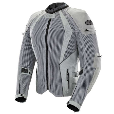 Joe Rocket Cleo Elite Women's Textile Jacket Silver Md 