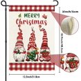 thumbnail image 5 of Gnome Merry Christmas Garden Flags for Outside, Cute Gnomes Winter Welcome Yard Flag, Burlap Seasonal Winter Christmas Holiday Flag 12.5x18 Double Sided for Yard Lawn Farmhouse Decor, 5 of 6