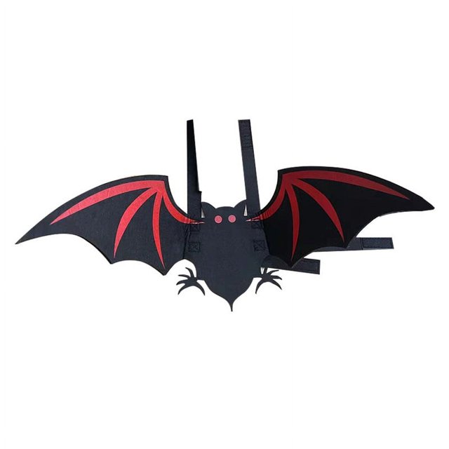 Disfraz de perro de Halloween, disfraz de mascota con alas de murciélago para perros pequeños, medianos y grandes Ormromra CPB-CJZ40-5