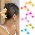 thumbnail image 1 of wonima11 Hawaiian Plumeria Hair Accessories, 6 Pack Flower Claw Clips for Thick Hair Large Hair Clip for Women & Girls, 1 of 1