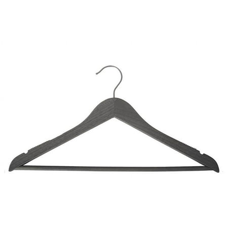 Wooden Suit Hangers - NAHANCO Line - 17" Greywash - Home Use