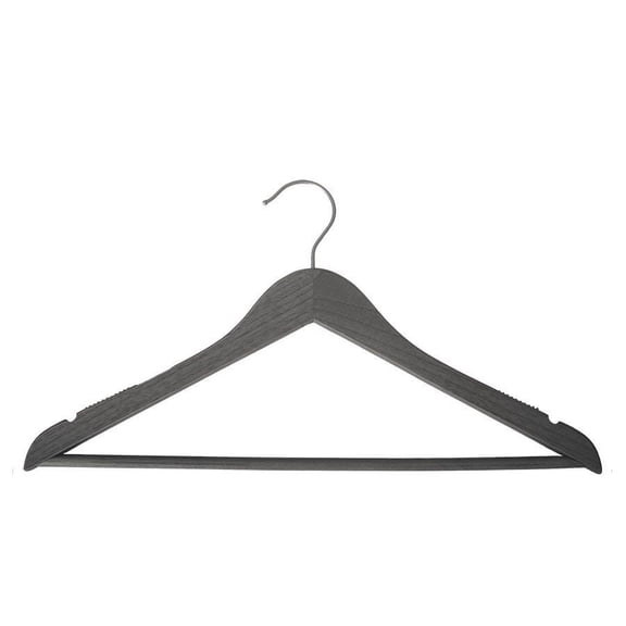 Wooden Suit Hangers - NAHANCO Line - 17" Greywash - Home Use