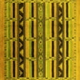 thumbnail image 1 of Ahgly Company Indoor Square Solid Yellow Modern Area Rugs, 4' Square, 1 of 4
