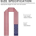 thumbnail image 6 of US United States Flag Graduation Stole Graduate Shawl Sash Scraf Gift For Abroad Student International Study (Square), 6 of 6