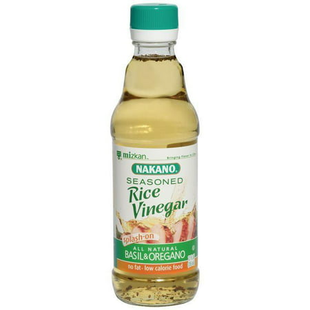 Nakano Seasoned Basil & Oregano Rice Vinegar 12 Oz (Pack of