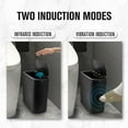 thumbnail image 7 of 2 Pack 3.2 Gallon Automatic Touchless Garbage Can, Small Motion Sensor Smart Trash Can, Slim Waterproof Trash Bin for Bedroom, Bathroom, kitchen, Office, Living Room, Black, 7 of 7