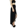 thumbnail image 2 of Bimba Women Asymmetrical Rayon Skirt High Low Skirt, 2 of 7