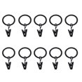 thumbnail image 1 of fashionhome 10pcs Curtain Rings with Clips Metal Decorative Rustproof Drapery Window Curtain Hanging Ring, 1 of 9