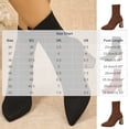 thumbnail image 6 of Bixock Boots for Women Mid Heel Short Boots Large Size Pointed Toe Slip On Stretch Sock Boots Comfortable Warm Daily Wear Fall Women Shoes, 6 of 9