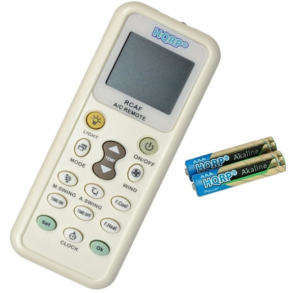 HQRP Universal A/C Remote Control Compatible with MAYTAG MIDEA NWT POLARWIND WESTPOINTE SHENGFENG FEILU SHINCO SHINING SHUANGLU SIGMA SOGO SONGLINXIA Air Conditioner Fahrenheit displaing