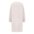thumbnail image 5 of hotojiny Women Fuzzy 2 Piece Outfit Pajamas Fleece Open Front Cardigan Outwear Sleeveless Cami Dress Nightwear Lounge Set, 5 of 6