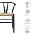 thumbnail image 4 of Side Dining Chair, Blue, Wood, Bar Pub Cafe Bistro Dining Kitchen Hospitality Restaurant, Modern Contemporary, HB37814, 4 of 10