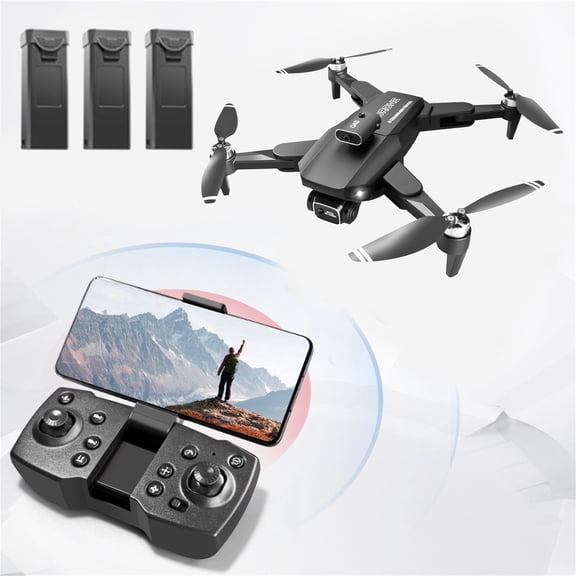 ZFYXGS Brushless HD Aerial Drone Intelligent Obstacle Avoidance Remote Control Aircraft Optical Quadcopter (black)