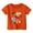 Orange, variant on Hienoo Toddler Girls Graphic T-Shirt Short Sleeve Round Neck T Shirt Summer Casual Tee Shirt