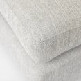 thumbnail image 6 of HomeRoots 394238 Fabric Covered Half Ottoman, Light Gray, 6 of 9