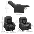 thumbnail image 3 of HOMCOM Fauteuil Releveur Électrique avec Poches Latérales, Télécommande et Porte-Gobelets, 3 of 10