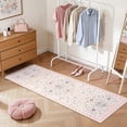 thumbnail image 5 of Wonnitar 2'x 6' Boho Floral Runner Rug, Washable Non-Slip Hallway & Bedroom Carpet, Soft Low Pile Vintage Rug for Entryway, Bathroom, Laundry, 5 of 11