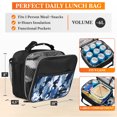 thumbnail image 3 of OPUX Insulated Lunch Bag for Kids, Reusable Lunch Box for School, Camo Blue, 3 of 8
