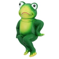 ITSELFER Cute Frog Garden Decor Frog Garden Statue Frog Figurine Funny Yard Decor Frog Ornament Outdoor Statue Frog Outdoor Garden Decor