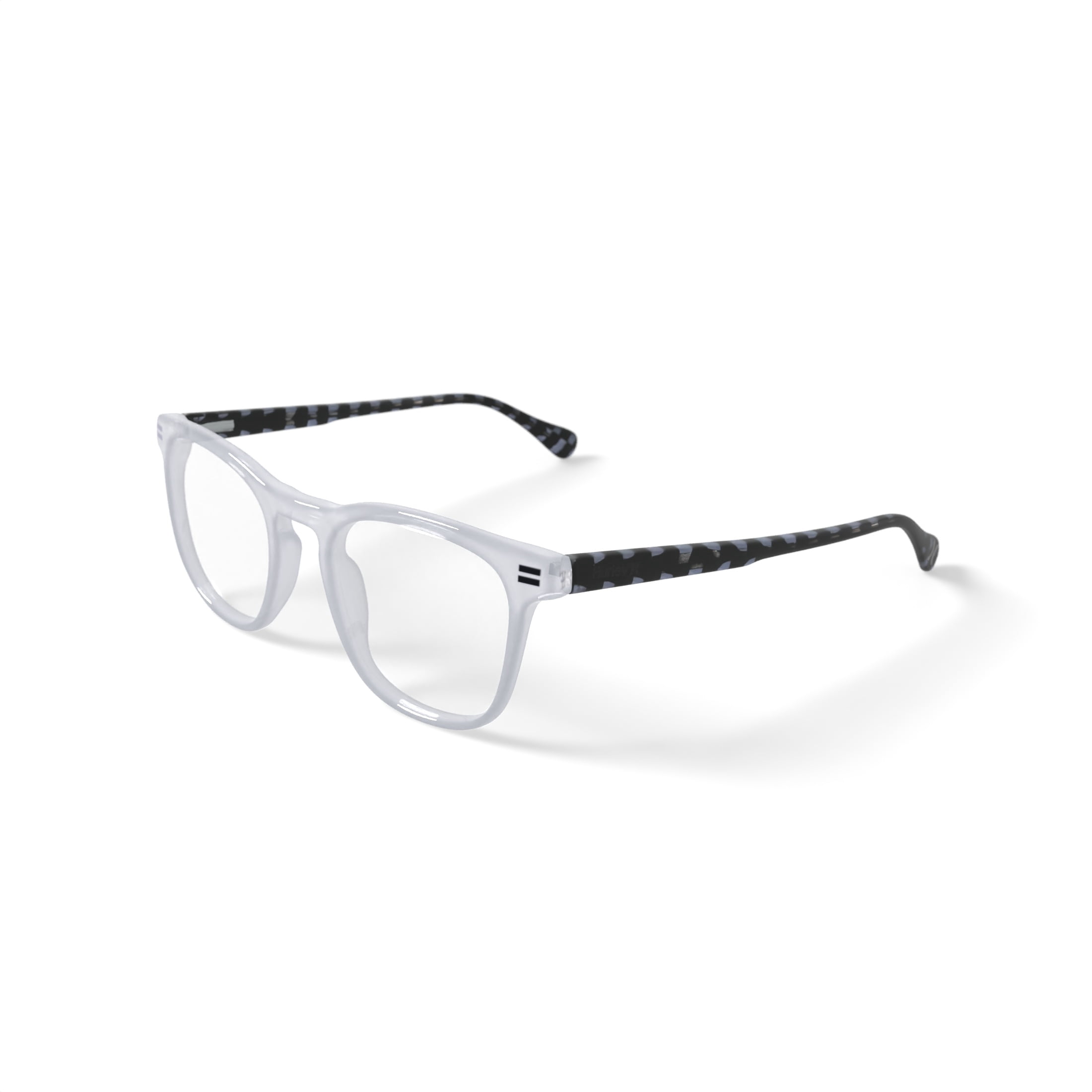Hurley Men's HMO113 Prescription Eyeglasses with Case, Crystal