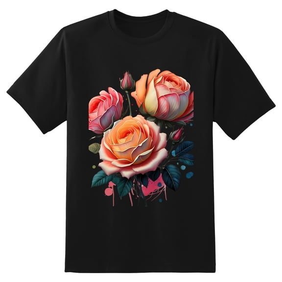Men's Graphic TeeFlowers (3) Letter Print T-Shirts Round Neck Short Sleeves Sizes XS-5XL Summer Daily Casual Tops