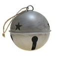 thumbnail image 3 of Haute Decor Jingle Bell Ball Ornaments, 3.35-inch Diameter, 6-Pack (Silver), 3 of 4