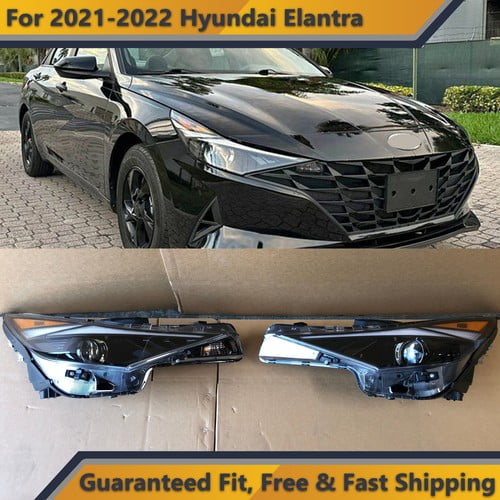 Headlights Assembly for 2021 2022 Hyundai Elantra Left Right Pair 2pcs w LED DRL