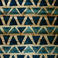 thumbnail image 2 of Marmont Hill "Blue Triangle Bows" Painting Print on Natural Pine Wood, 2 of 7