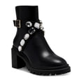 thumbnail image 1 of INC Womens Sebrinel Faux Leather Embellished Ankle Boots, 1 of 3