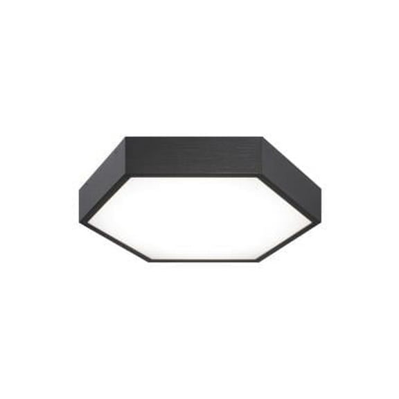 Matteo Hexol M12611OB 12.75" Flush Mount Lighting Fixtures in Oxidized Black