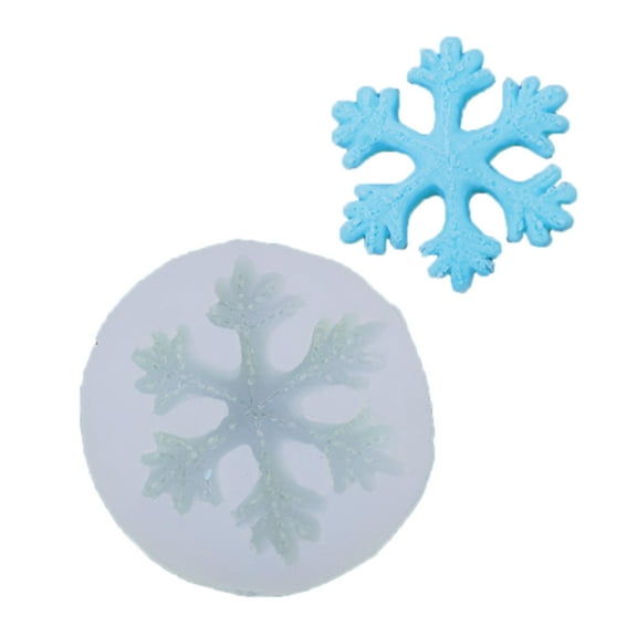 Nonstick Silicone Snowflake Chocolate Mold Holiday Cake Decorating Baking Tool
