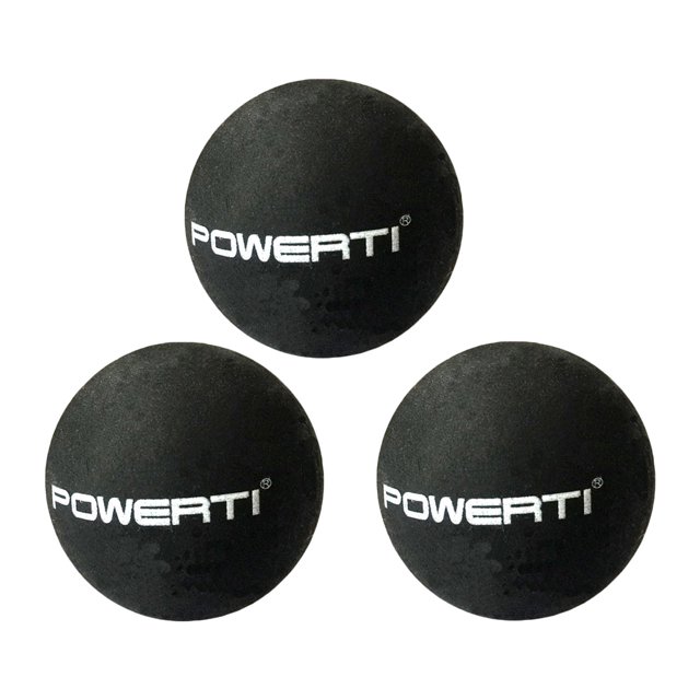 Paquete De 3 Pelotas De Goma De Doble Punto Amarillo Squash Bolas De Práctica De Entrenamiento De Carreras Sunnimix Pelotas de calabaza dos puntos amarillos