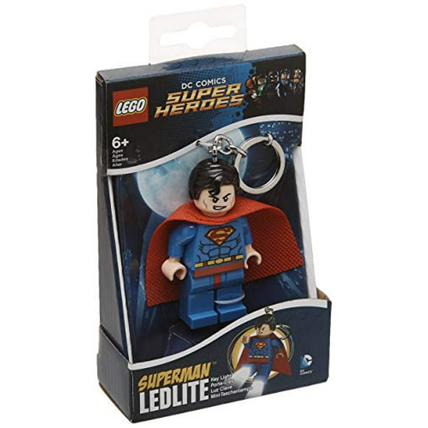 lego dc heroes - superman led key chain flashlight - Walmart.com