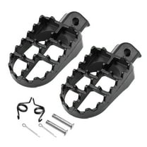 Homoyoyo 2Pcs Black Motorcycle Footrest Pedals Durable Foot Pegs for Off Road Dirt Bike