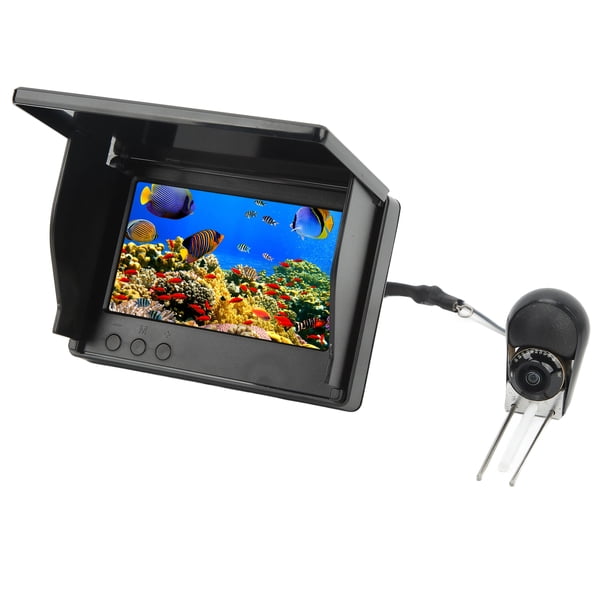 Fish Finder Monitor, 5in Underwater Fishing Camera LCD HD IPS Full View ...