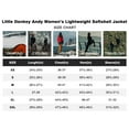 thumbnail image 4 of Little Donkey Andy Women’s Lightweight Softshell Jacket for Running Cycling, Water Repellent Windbreaker with Zipper Pockets Turmeric M, 4 of 4