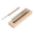 thumbnail image 4 of Scarf Knitting Looms, Rectangle 32 Peg Wooden Knitting Loom Set  For DIY Projects, 4 of 8