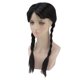 thumbnail image 3 of Peluca larga trenzada con coleta negra para niños, adolescentes, adultos, Cosplay, fiesta de Halloween, 3 of 14